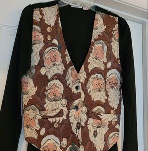 SANTA VEST in Size M - 100% Cotton Made in India